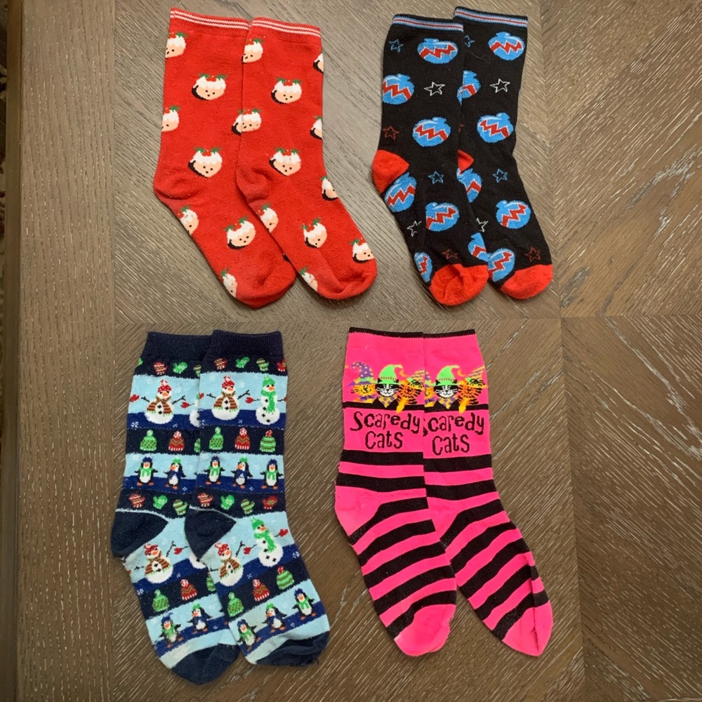 Holiday socks bundle of four